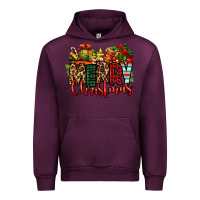 Mauve Wine merry Christmas Urban Hoodie - Jasminsmagicworld
