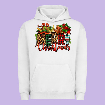Merry Christmas Urban Hoodie Designed By Jasminsmagicworld