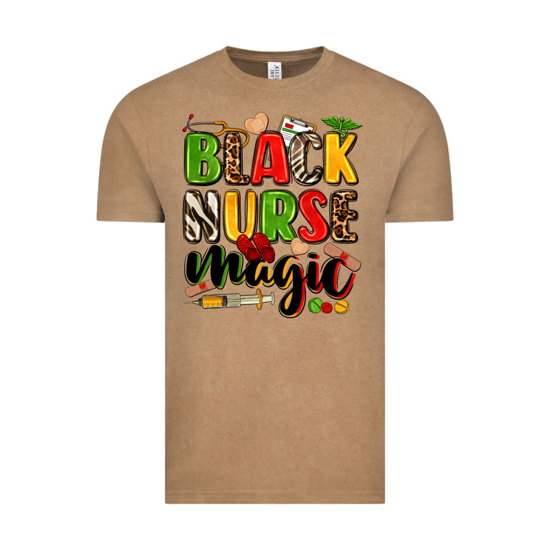 Black Nurse Magic Vintage Tee by Zillion Design Studio | Teevron
