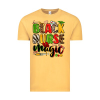 Vintage Mustard black nurse magic Vintage Tee - Zillion Design Studio