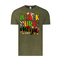 Vintage Olive black nurse magic Vintage Tee - Zillion Design Studio