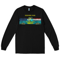 Black fishing dad  libbey glass Long Sleeve Tee - HRA Design Shop
