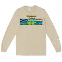 Mushroom fishing dad  libbey glass Long Sleeve Tee - HRA Design Shop