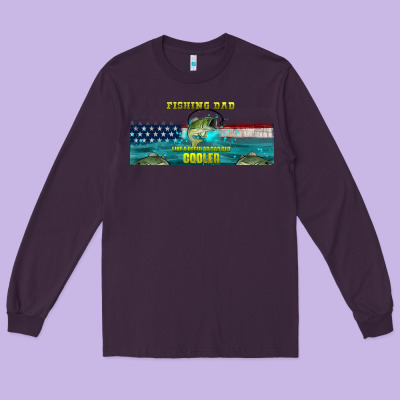 Fishing Dad  Libbey Glass Long Sleeve Tee Designed By Hra Design Shop