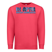 Cardinal in april we wear blue autism awareness Premium Sweatshirt - MaliasSmallBusiness