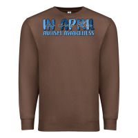 Chestnut in april we wear blue autism awareness Premium Sweatshirt - MaliasSmallBusiness