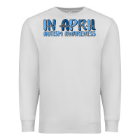 Dove Grey in april we wear blue autism awareness Premium Sweatshirt - MaliasSmallBusiness