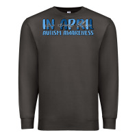 Smoke in april we wear blue autism awareness Premium Sweatshirt - MaliasSmallBusiness