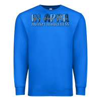 True Royal in april we wear blue autism awareness Premium Sweatshirt - MaliasSmallBusiness