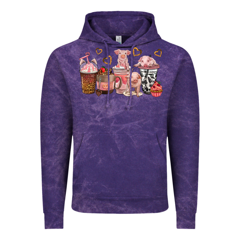 Pigs Coffee Cups Vintage Hoodie by texasbilliewilder | Teevron