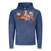 Vintage Denim pigs coffee cups Vintage Hoodie - texasbilliewilder