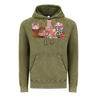 Vintage Olive pigs coffee cups Vintage Hoodie - texasbilliewilder