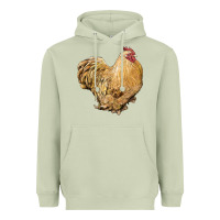 Matcha cochin rooster Heavyweight Hoodie - LillyAllenDesigns