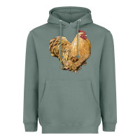 Sage cochin rooster Heavyweight Hoodie - LillyAllenDesigns