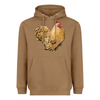 Toasted Coconut cochin rooster Heavyweight Hoodie - LillyAllenDesigns