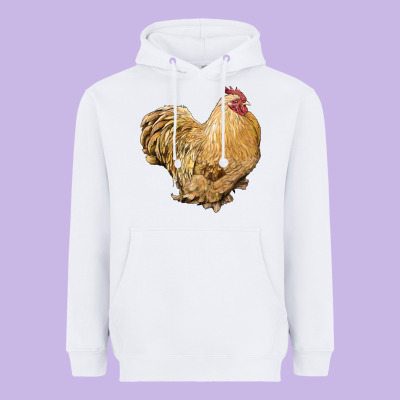 Cochin Rooster Heavyweight Hoodie Designed By Lillyallendesigns