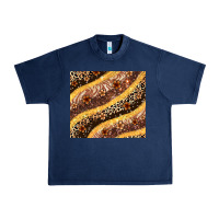 Navy melanin leopard glitter Urban Heavy Tee - Zillion Design Studio