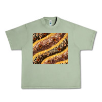 Oil Green melanin leopard glitter Urban Heavy Tee - Zillion Design Studio