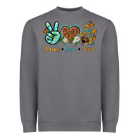 Storm peace love jesus Heavyweight Sweatshirt - texasbilliewilder