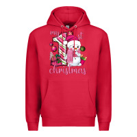 Cardinal My 1st. pink Christmas with cute snowman Premium Hoodie - NancyCooperArtShop