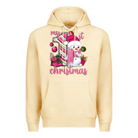 Pina Colada My 1st. pink Christmas with cute snowman Premium Hoodie - NancyCooperArtShop