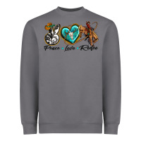 Storm peace love rodeo Heavyweight Sweatshirt - texasbilliewilder