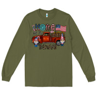 Army Green home of the brave Long Sleeve Tee - CowhideDigitalArt