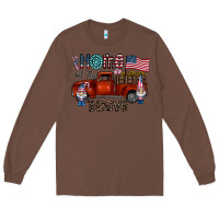 Chestnut home of the brave Long Sleeve Tee - CowhideDigitalArt