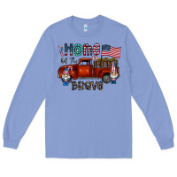 Colony Blue home of the brave Long Sleeve Tee - CowhideDigitalArt