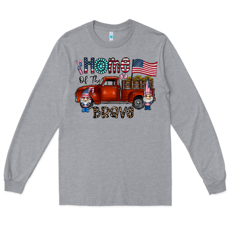 Home Of The Brave Long Sleeve Tee by CowhideDigitalArt | Teevron
