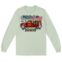 Matcha home of the brave Long Sleeve Tee - CowhideDigitalArt