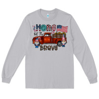 Moon Dust home of the brave Long Sleeve Tee - CowhideDigitalArt