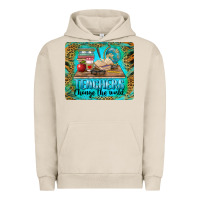 Pigment French Oak teachers change the world mousepad Urban Hoodie - BarkalooDesign