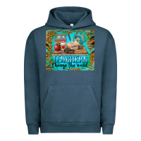 Pigment Midnight Navy teachers change the world mousepad Urban Hoodie - BarkalooDesign