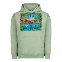 Pigment Oil Green teachers change the world mousepad Urban Hoodie - BarkalooDesign
