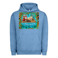 Pigment Pebble Blue teachers change the world mousepad Urban Hoodie - BarkalooDesign