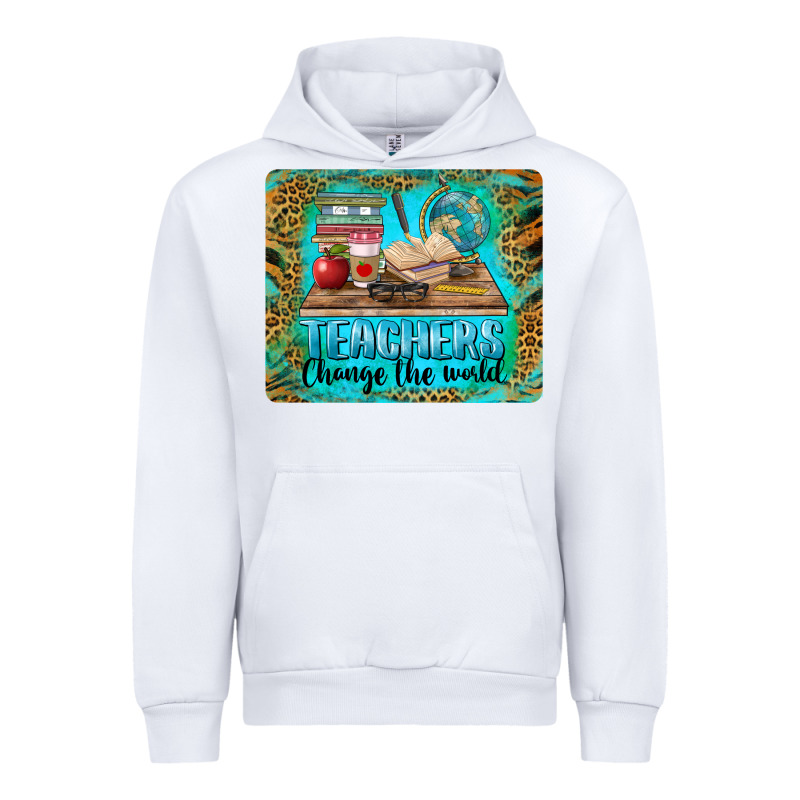 Teachers Change The World Mousepad Urban Hoodie by BarkalooDesign | Teevron