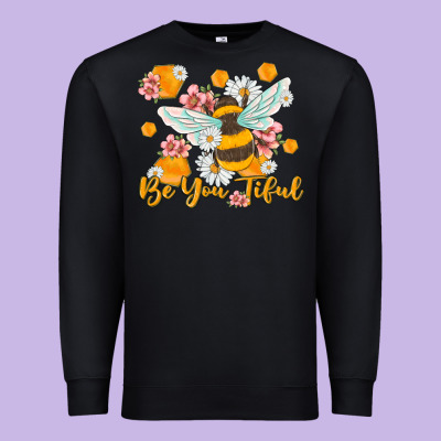 Be You Tiful Premium Sweatshirt Designed By Maliassmallbusiness
