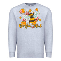 Heather Grey be you tiful Premium Sweatshirt - MaliasSmallBusiness