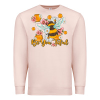 Pale Pink be you tiful Premium Sweatshirt - MaliasSmallBusiness
