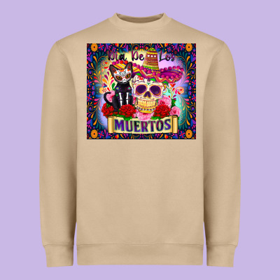 Dia De Los Muertos Heavyweight Sweatshirt Designed By Zillion Design Studio