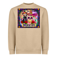 Mushroom dia de los muertos Heavyweight Sweatshirt - Zillion Design Studio