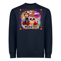 Navy dia de los muertos Heavyweight Sweatshirt - Zillion Design Studio