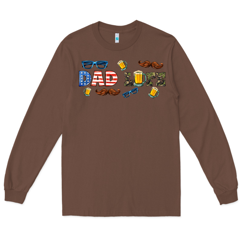 Dad Life  Libbey Glass Long Sleeve Tee by HRA Design Shop | Teevron