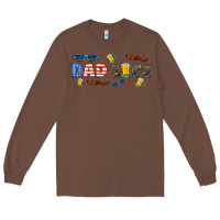 Chestnut dad life  libbey glass Long Sleeve Tee - HRA Design Shop