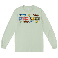 Matcha dad life  libbey glass Long Sleeve Tee - HRA Design Shop