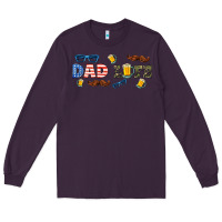 Plum dad life  libbey glass Long Sleeve Tee - HRA Design Shop