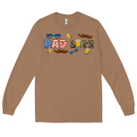Toasted Coconut dad life  libbey glass Long Sleeve Tee - HRA Design Shop