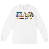 White dad life  libbey glass Long Sleeve Tee - HRA Design Shop