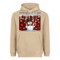 Christmas Snowman Tumbler Heavyweight Hoodie | Teevron